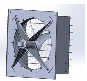 Вентилятор ВКО 7.1П осевой